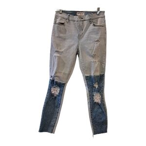 PacSun ankle jegging Skinny Colorblock Distressed  Jeans Size 28